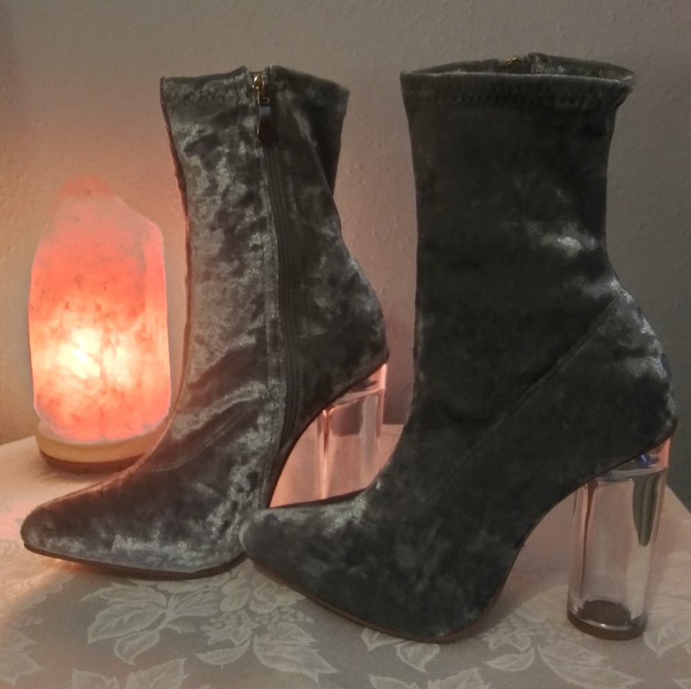 Clear heels